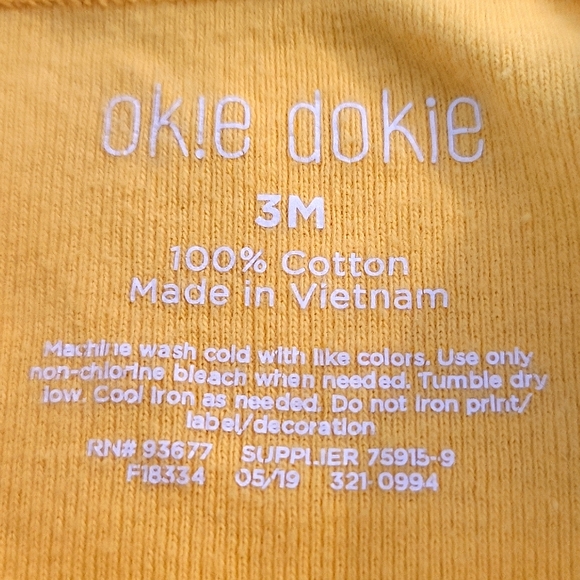 "It Was Grandpa's Idea" yellow long sleeved onesie/bodysuit - Picture 2 of 3